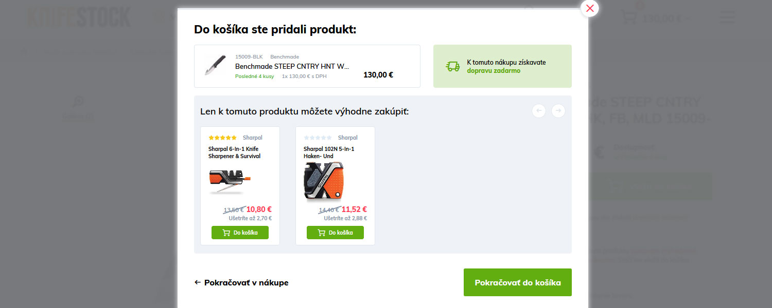 guide d'achat sur knifestock.sk - combinaison de produits