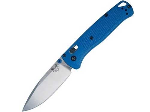 types de tranchants - couteau Benchmade Bugout tranchant partiellement plat - knifestock